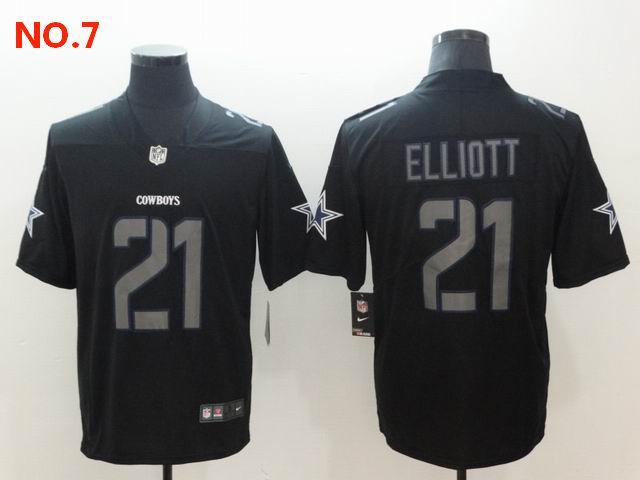 Men's Dallas Cowboys #21 Ezekiel Elliott Jerseys NO.7;